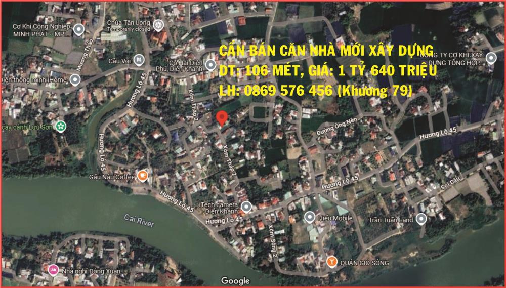 Bán nhà tại xã diên phú, huyện diên khánh, tỉnh khánh hoà2330002