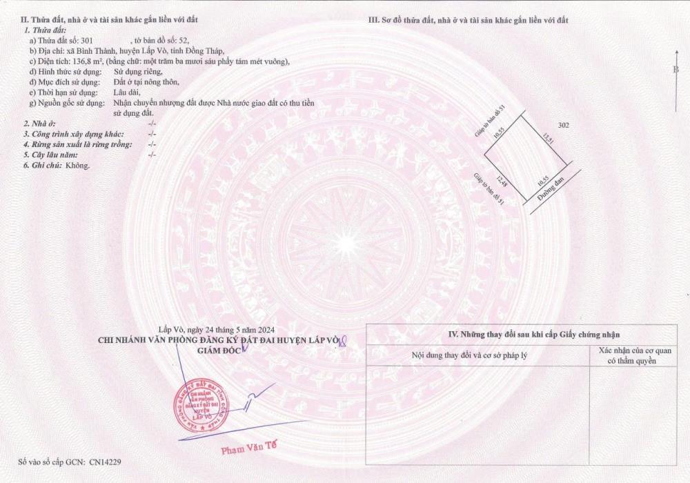 VỊ TRÍ ĐẸP - GIÁ TỐT - Chính Chủ Cần Bán Nhanh Căn Nhà Tại Xã Bình Thành, Lấp Vò, Đồng Tháp2367119