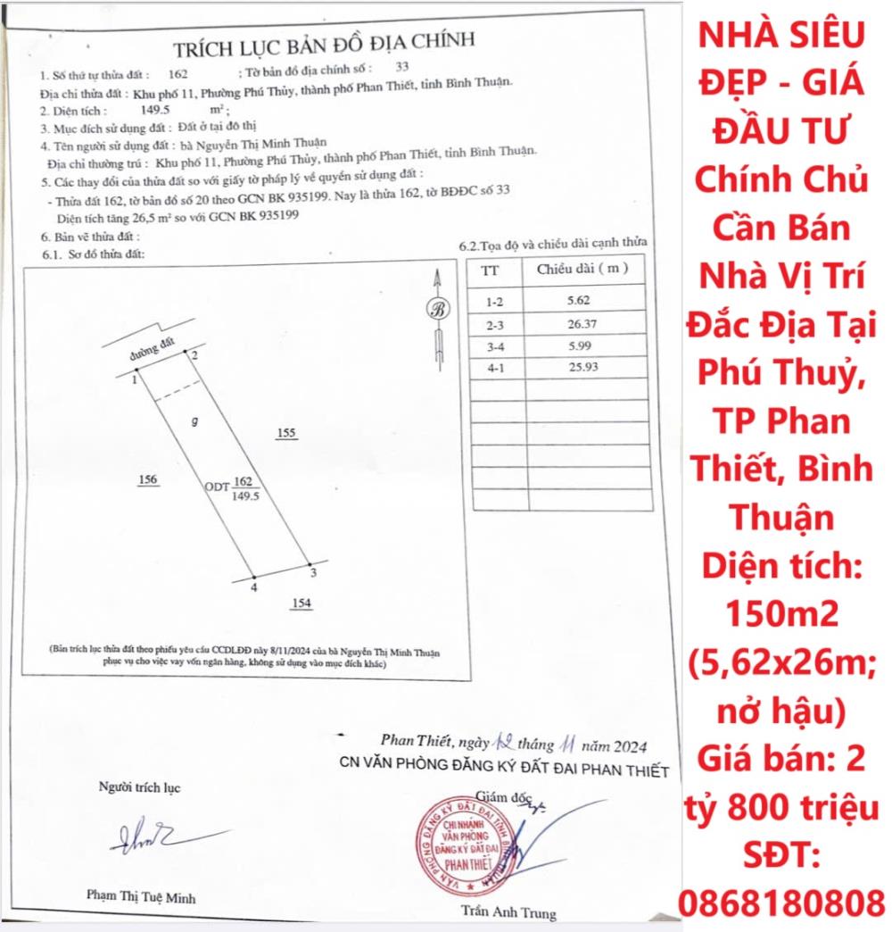 NHÀ SIÊU ĐẸP - GIÁ ĐẦU TƯ Chính Chủ Cần Bán Nhà Vị Trí Đắc Địa Tại Phú Thuỷ, TP Phan Thiết, Bình Thuận2508337
