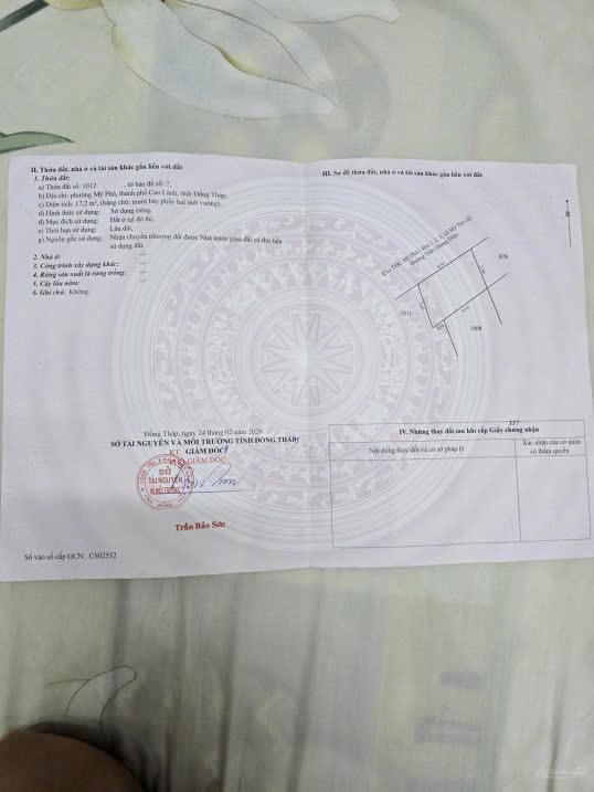 BÁN ĐẤT GIÁ TỐT: DT 145M2, ĐƯỜNG NHỰA 12M, SỔ HỒNG RIÊNG2601997