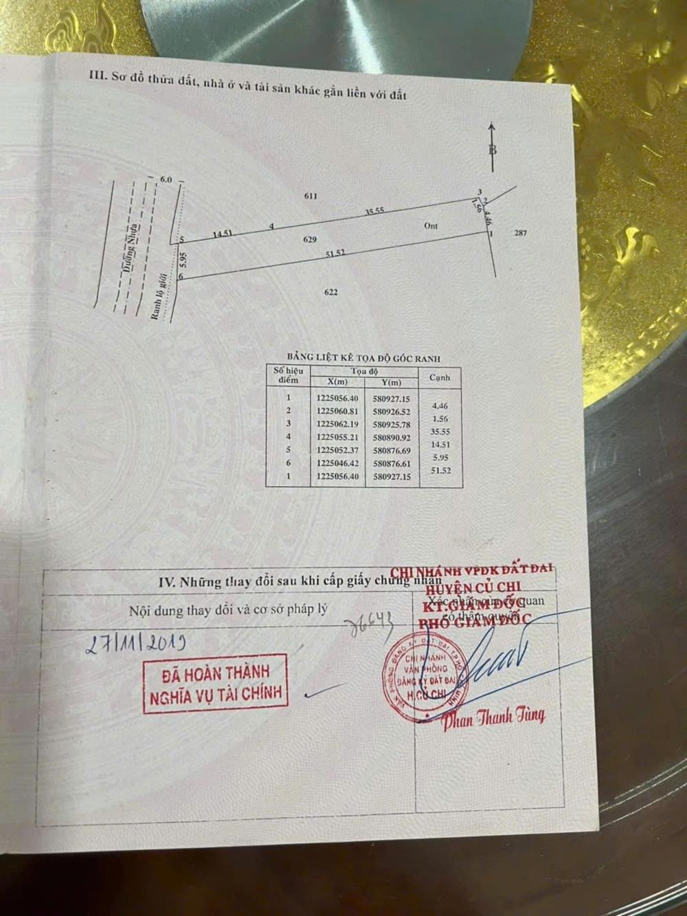 Chính chủ cần bán lô đất: Mặt tiền đường 762, Xã An Nhơ Tây, Huyện Củ Chi, TP HCM2516753