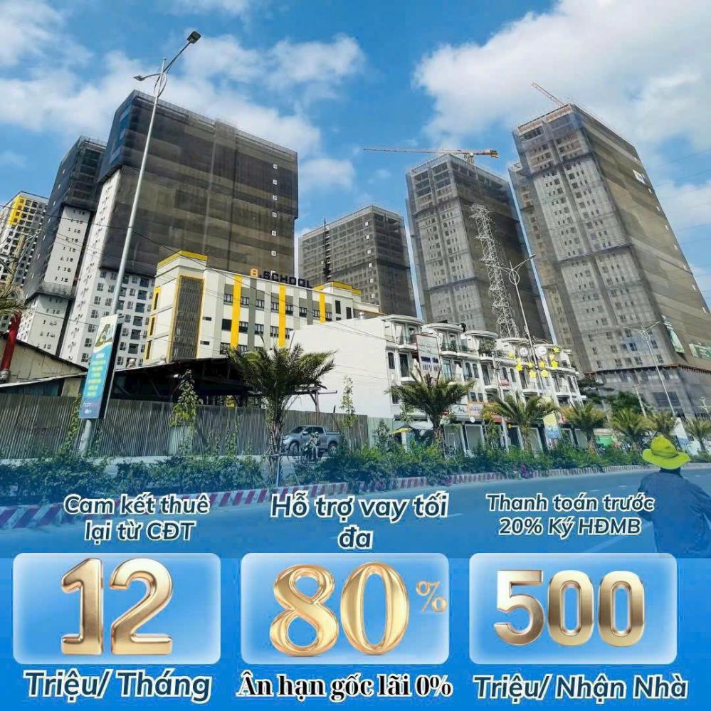 Bán CH 2PN, 2WC, 60m2 tại Bcons City, Dĩ An, Bình Dương, giá TT 500 triệu2611445