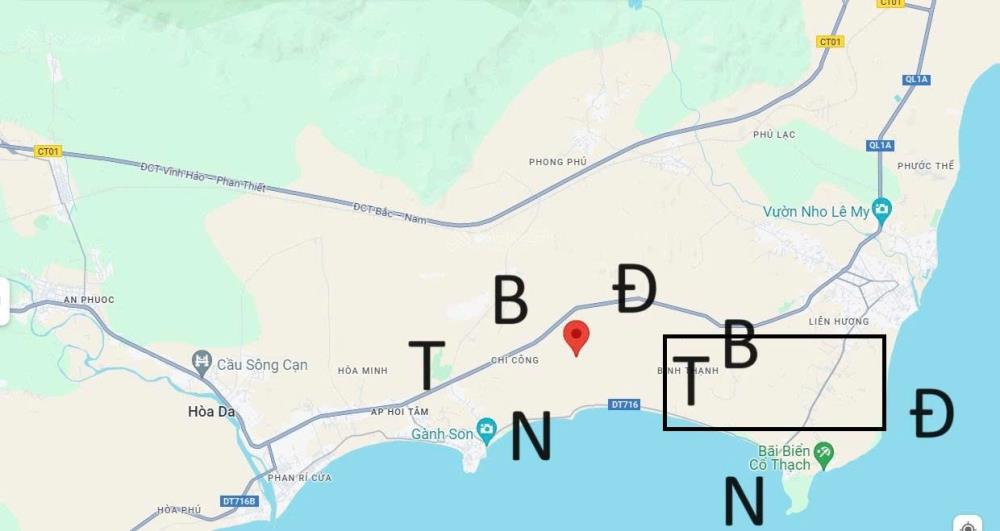 Bán đất làm khu nghỉ dưỡng giáp quy hoạch khu du lịch Cổ Thạch-Bình Thạnh, Tuy Phong, Bình Thuận2621319