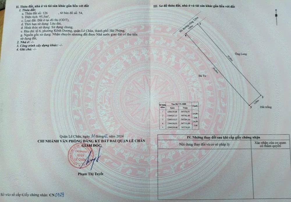 Bán đất phân lô 788 Thiên Lôi - Tăng Thiết Giáp, 96m, đường 10m, Giá 46.5 tr/m2386925