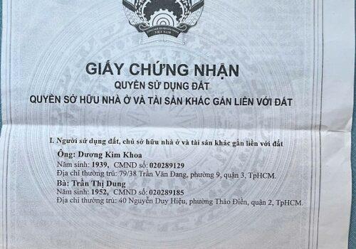 Bán Nhà phố tại Phường Thảo Điền, Thủ Đức, Hồ Chí Minh2382283