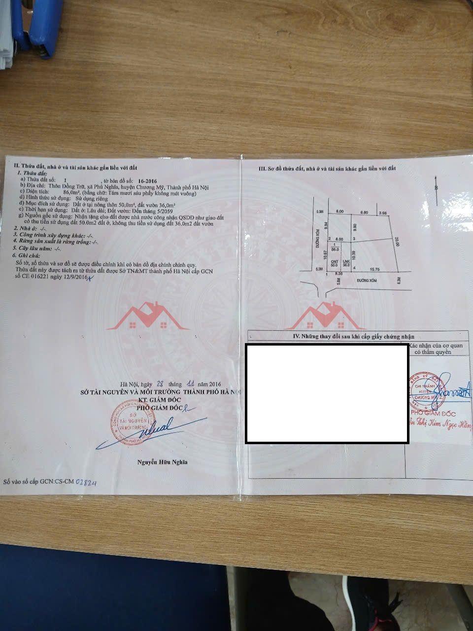 CHÍNH CHỦ BÁN LÔ ĐẤT 86M GẦN NGAY HU CÔNG NGHIỆP PHÚ NGHĨA-CHƯƠNG MỸ-HÀ NỘI2620491