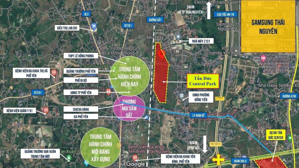 Em cần bán lô đất 160m2 gấp ngay Trung tâm Phổ Yên Thái Nguyên dự án Tấn Đức2442299