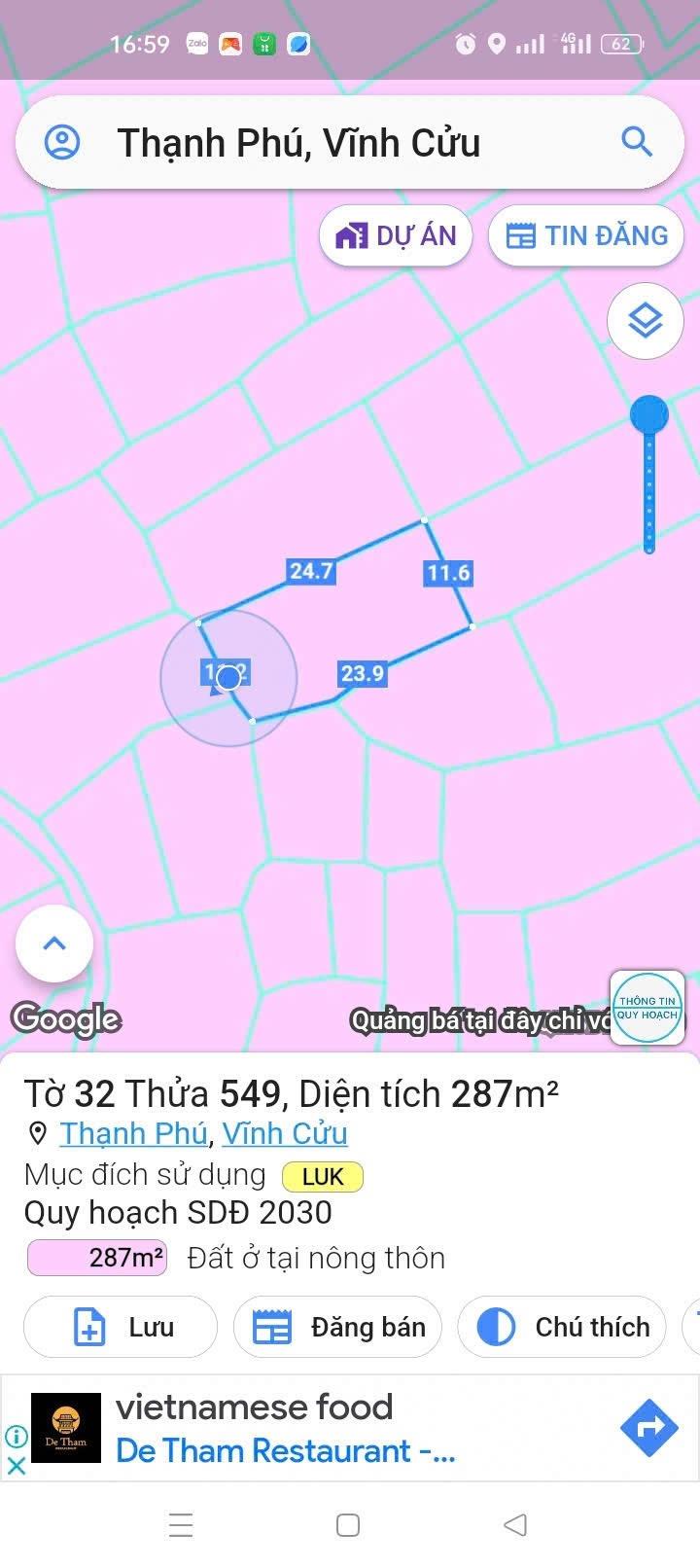 ĐẤT ĐẸP - GIÁ TỐT - CHÍNH CHỦ Cần Bán Nhanh Đất Tại Thạnh Phú, Vĩnh Cửu, Đồng Nai2436304