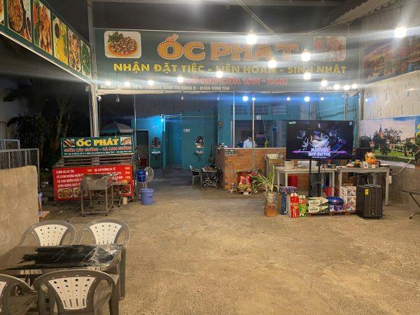Q. Bình Tân – Khu Tên Lửa , Quán ỐC Đẹp Lắm – MT đường đông MB bao rẻ nhất khu vực, Tel : 0977588425 ( chính chủ )2603459