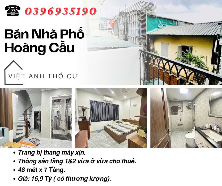 Bán nhà Phố Hoàng Cầu, Nhà Mới Bảy Tầng, Thang Máy Nhập Khẩu, 48mx7T, Giá: 16.9 Tỷ, Lh: 0396935190.2386988