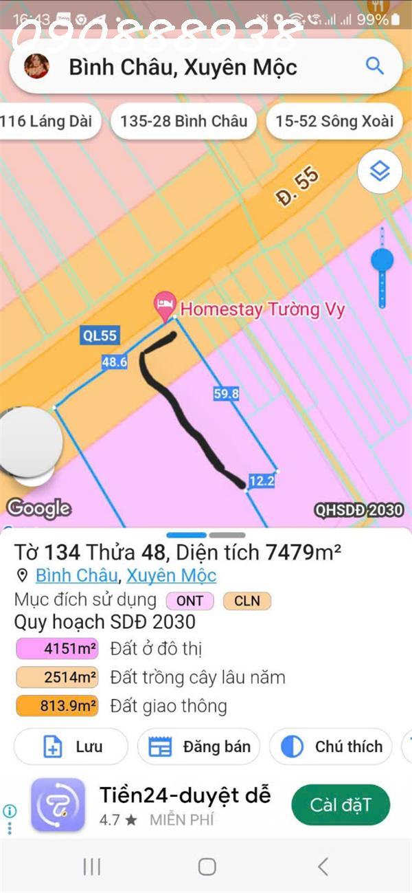 Chính chủ cần bán khách sạn tại Bình Chiểu Xuyên Mộc Bà Rịa Vũng Tàu2603789