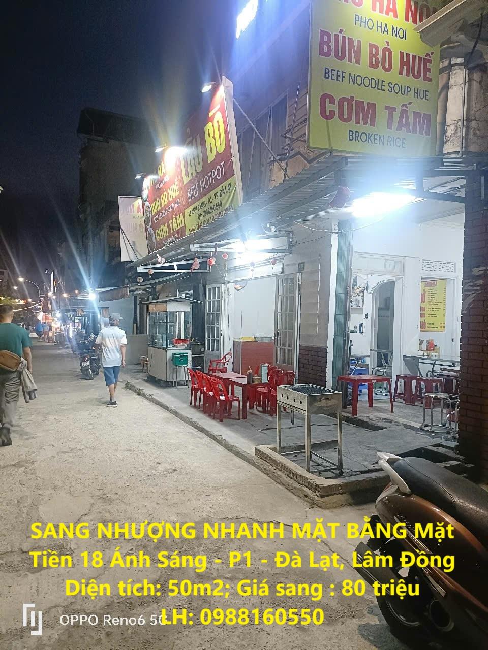 SANG NHƯỢNG NHANH MẶT BẰNG Mặt Tiền 18 Ánh Sáng - P1 - Đà Lạt, Lâm Đồng2487994