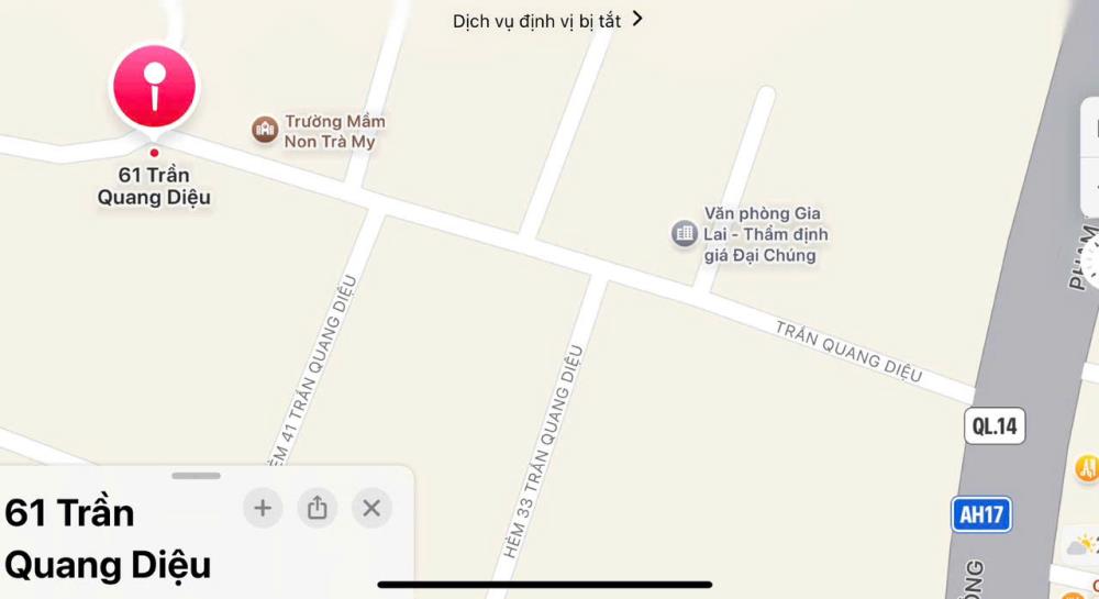 NHÀ ĐẸP CHÍNH CHỦ - Vị Trí Tại : Hẻm rông 2m4 - Số nhà 61 Trần Quang Diệu - Phường Thống Nhất - Gia Lai2517380