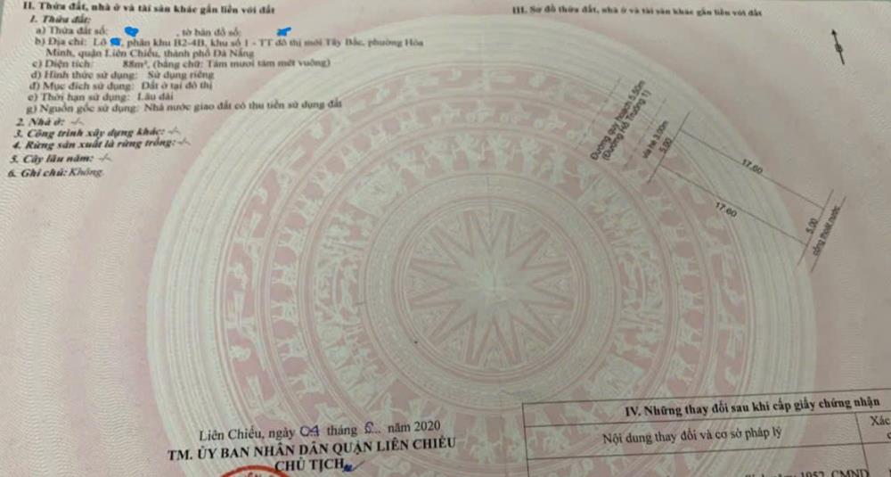 🔴💥Chính chủ bán đất mt đường Hố Truông 1, P Hòa Minh, Q Liên Chiểu2619131