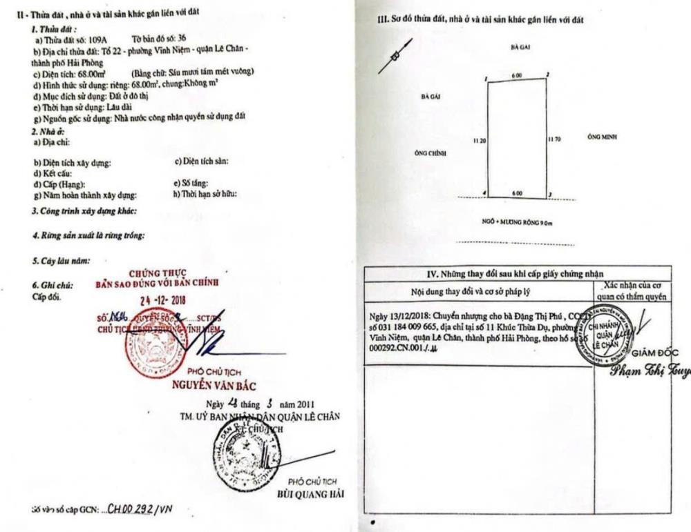 Đất mặt đường tuyến 2 Khúc Thừa Dụ, 68m, ngang 6, đường 8m, Giá 4.08 tỉ2367733