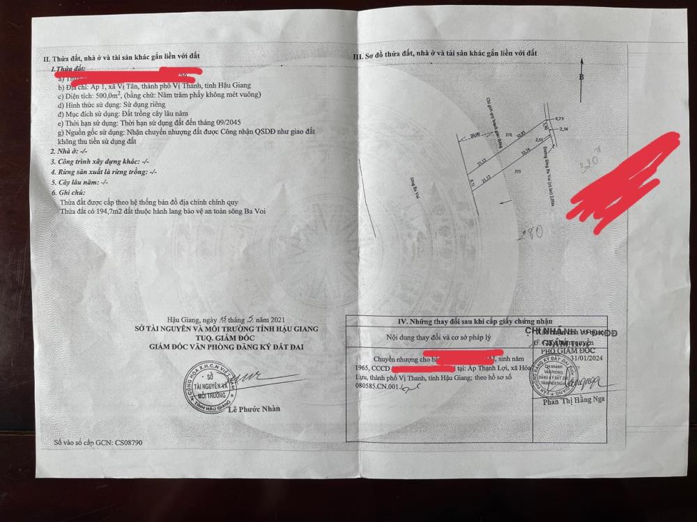 Cần bán gấp đất nền tại ấp 1, xã Vị Tân, TP Vị Thanh, tỉnh Hậu Giang (gần chợ phường VII). Giá: 280 triệu.2425465