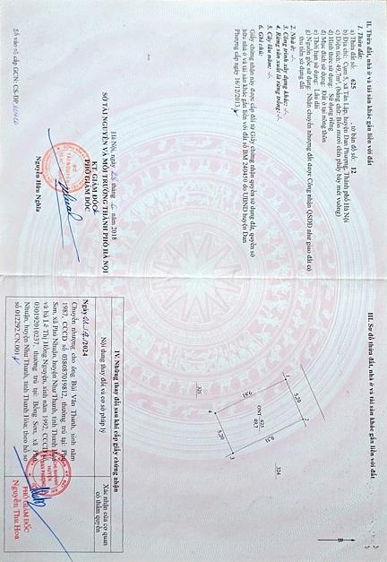CHÍNH CHỦ CẦN BÁN LÔ ĐẤT TẠI HUYỆN ĐAN PHƯỢNG , TP HÀ NỘI2618918