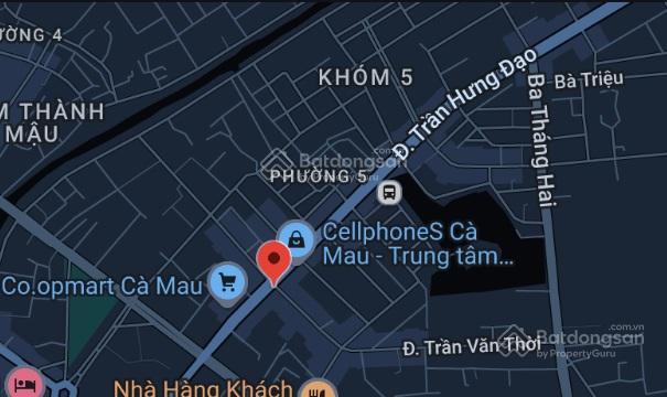 Cho thuê nhà 9.9m x 25.6m mặt tiền đường Trần Hưng Đạo, Phường 5, TP Cà Mau2414342