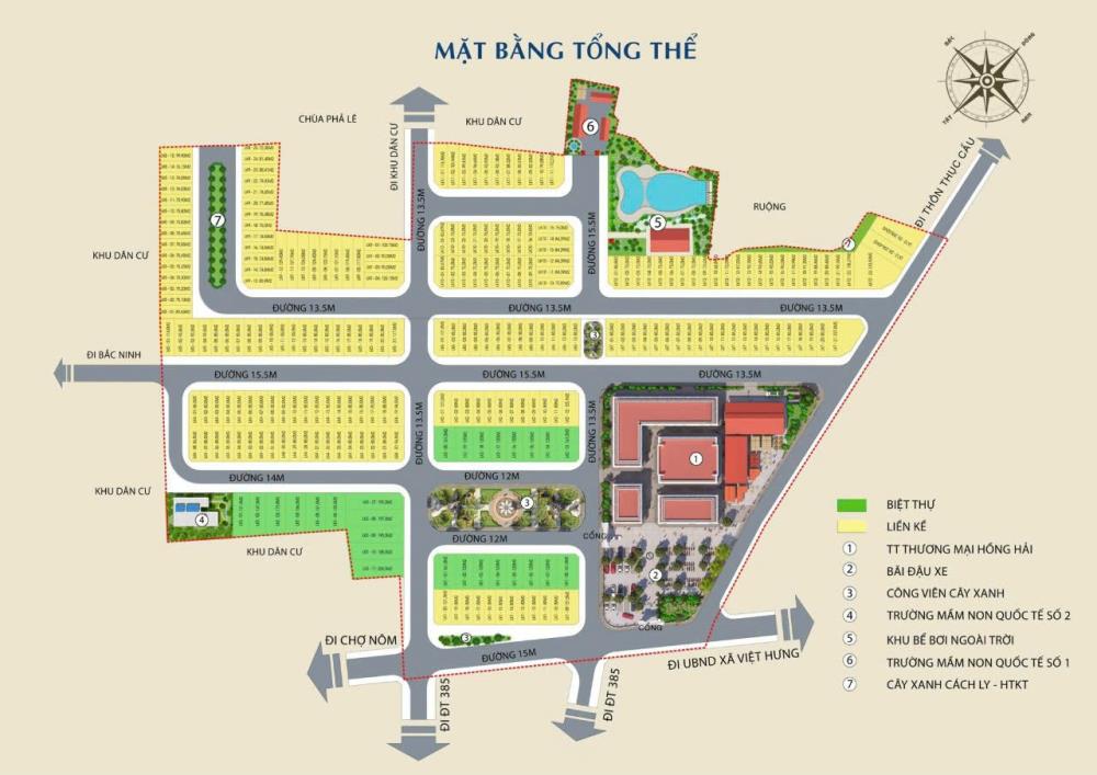 Shop House 4 tầng, 2 mặt tiền trên dự án Hồng Hải, Đại Đồng, Văn Lâm, giá 1ty7x2531780