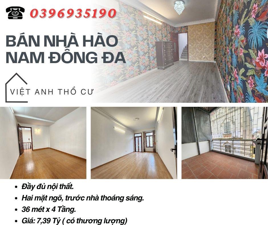 Bán nhà Hào Nam Đống Đa, Hai Mặt Ngõ, Nội Thất Xịn, 36mx4T, Giá: 7,39 Tỷ, Lh: 0396935190.2369843