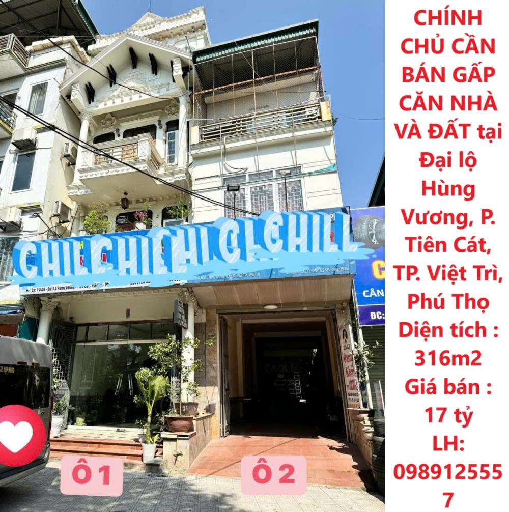 **CHÍNH CHỦ CẦN BÁN GẤP CĂN NHÀ VÀ ĐẤT tại Đại lộ Hùng Vương, P. Tiên Cát, TP. Việt Trì, Phú Thọ2454009