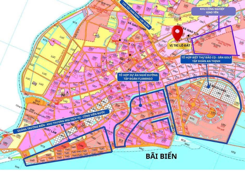 Chỉ hơn 10 triệu/m2 em bán đất Vsip Hải long giao thủy 90m2 5m mặt tiền2606203