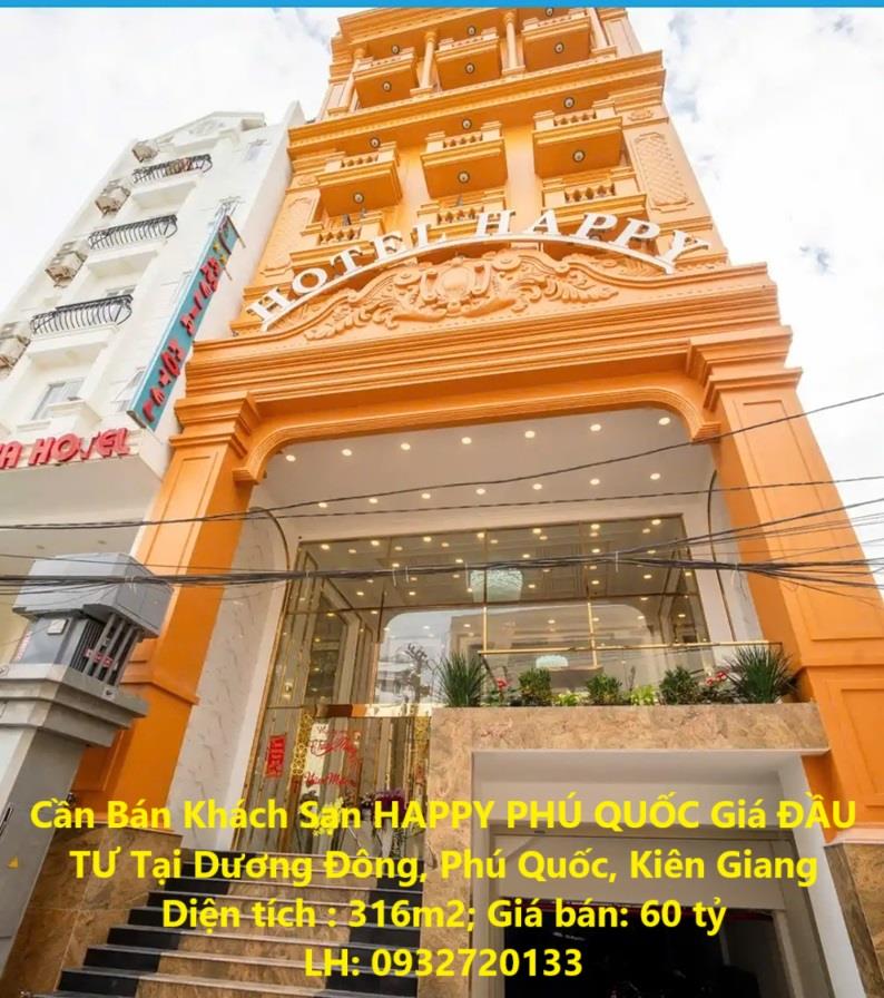 Cần Bán Khách Sạn HAPPY PHÚ QUỐC Giá ĐẦU TƯ Tại Dương Đông, Phú Quốc, Kiên Giang2320140