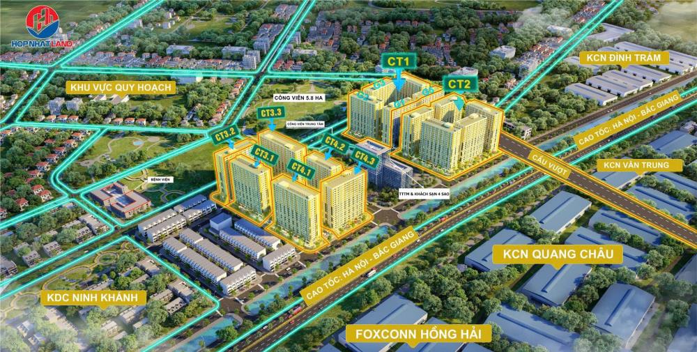 Mở bán quỹ 35 căn góc 3PN cuối cùng tại Evergreen Bắc Giang2553818