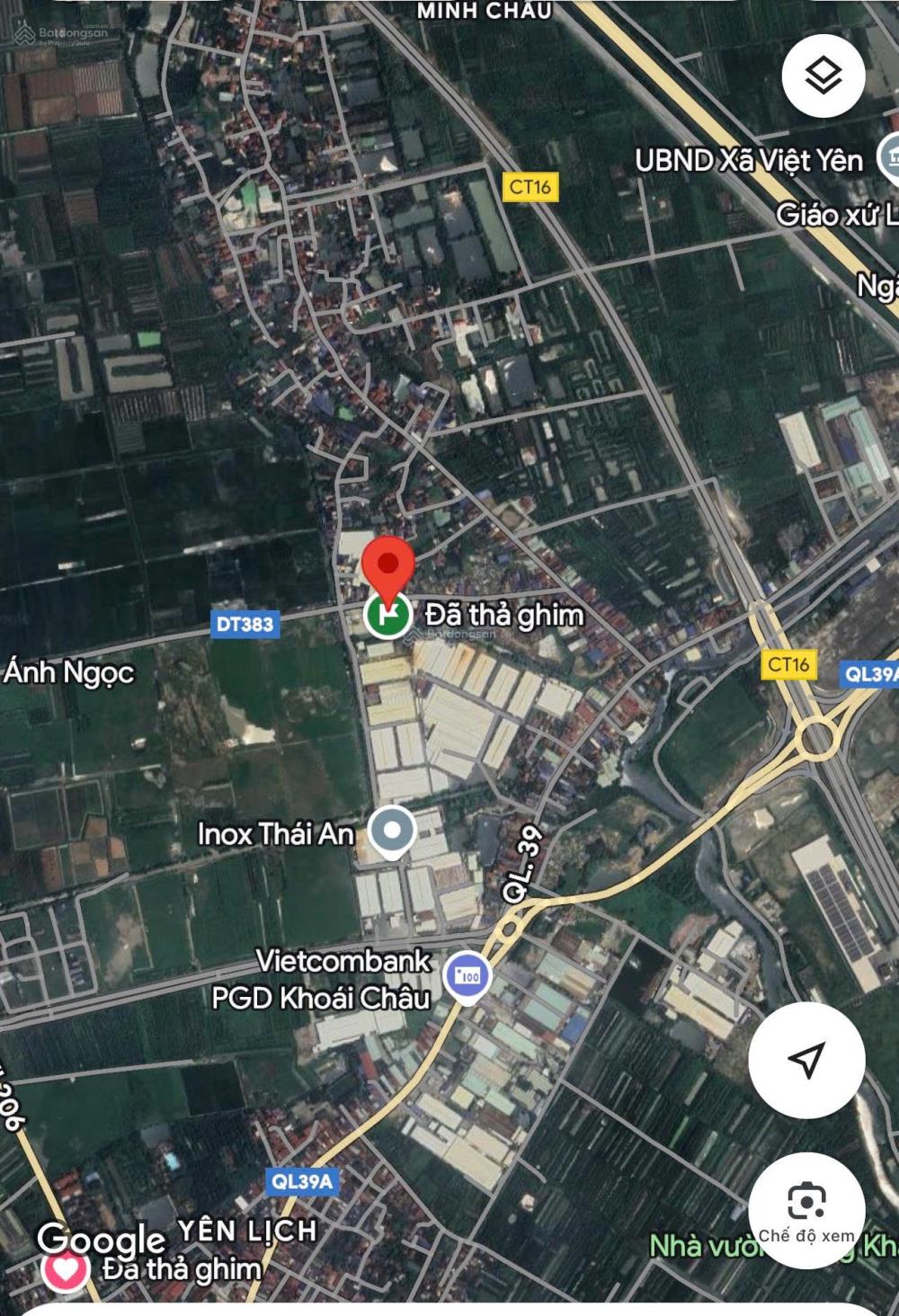 BÁN 800M2 ĐẤT THỔ CƯ (40m MT đường 383) NGAY KCN TÂN DÂN-HƯNG YÊN2563424