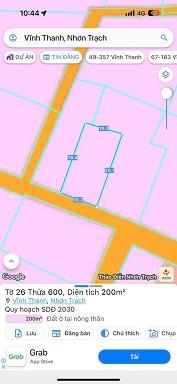 Chính chủ cần bán lô đất  gần chợ Vĩnh thanh,cách 25m, Huyện Nhơn Trạch, Đồng Nai2573046