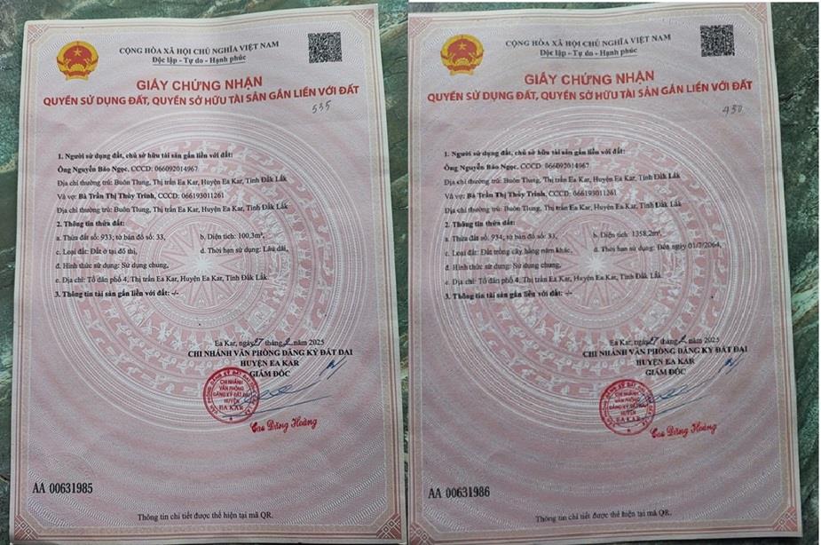 HOT HOT !! CHÍNH CHỦ CẦN BÁN NHANH LÔ ĐẤT TẠI Đường Hồ Xuân Hương,Thị trấn Ea Kar, Ea Kar, Đắk Lắk2581363