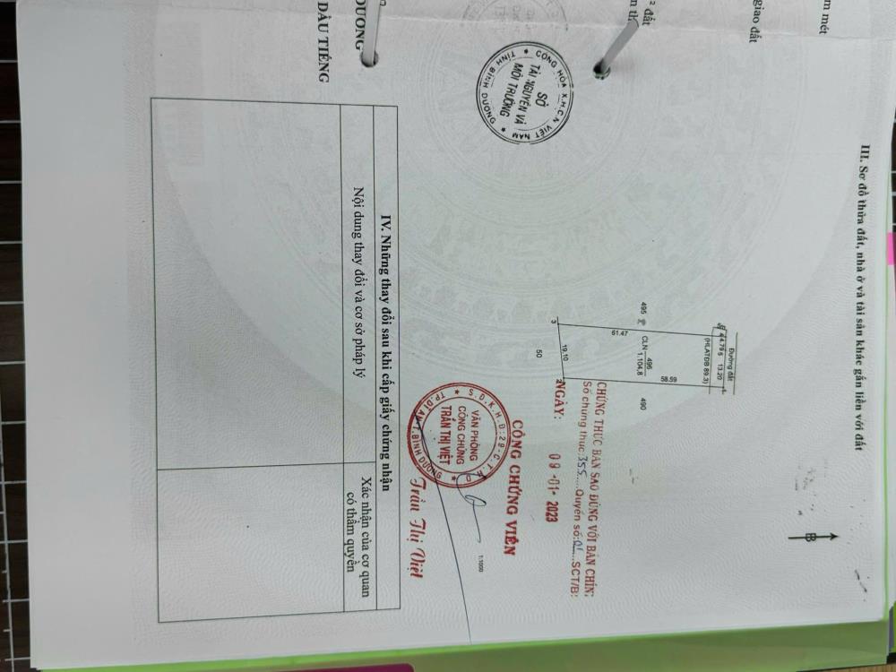 CHÍNH CHỦ BÁN ĐẤT TẠI ẤP CÀ TONG, XÃ THANH AN, DẦU TIẾNG, BÌNH DƯƠNG.2497029