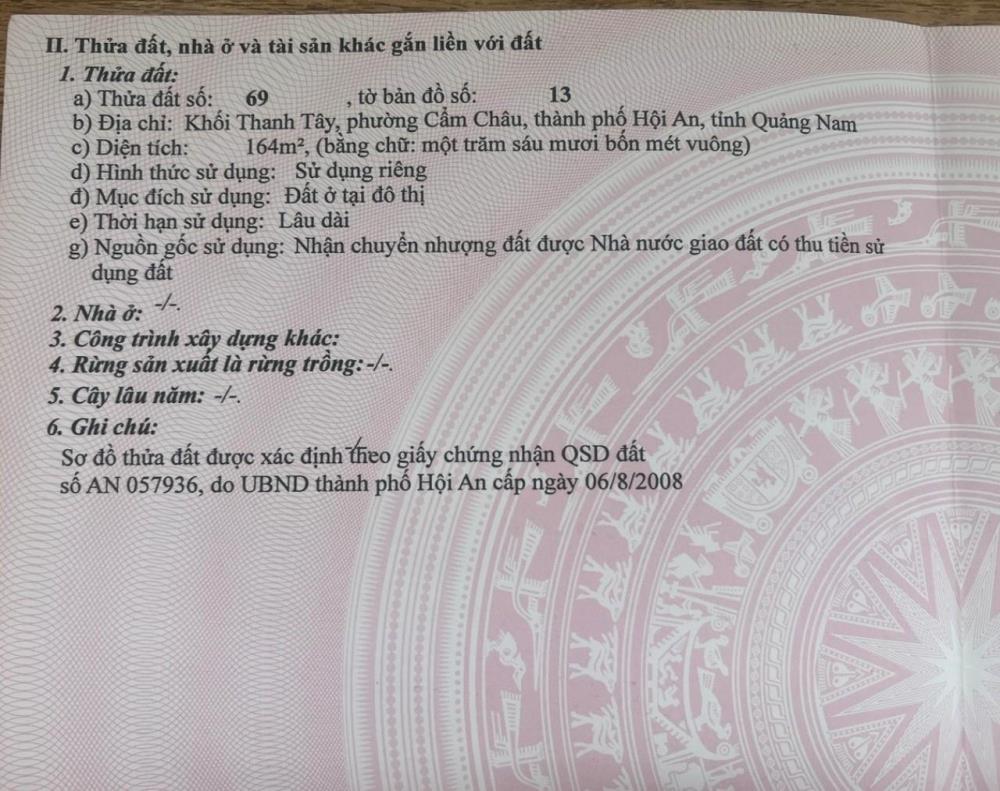 ĐẤT ĐẸP - ĐẦU TƯ  SINH LỜI - Cần Bán Đất Đường Cửa Đại, Phường Cẩm Châu, TP Hội An, Quảng Nam2501818