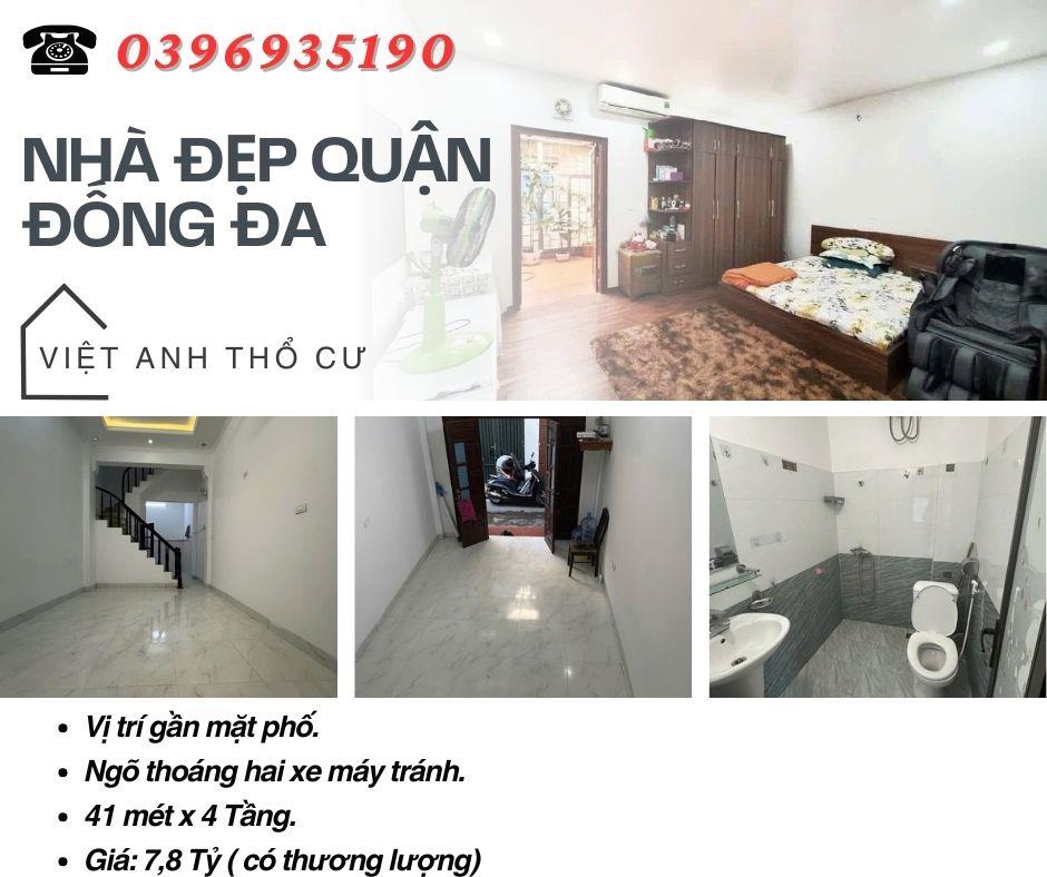 Bán nhà Hào Nam Đống Đa_Gần Mặt Phố_Tiện Ích Đầy Đủ_41mx4T_ Giá: 7.8 Tỷ_Lh: 03969351902362678