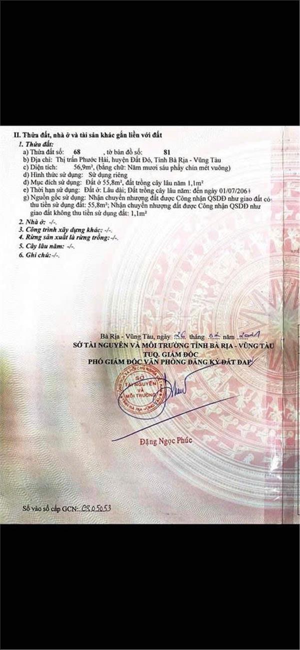 CHÍNH CHỦ Cần Bán Homestay Đường Trần Hưng Đạo, TT Phước Hải, Huyện Đất Đỏ, Bà Rịa - Vũng Tàu2394616