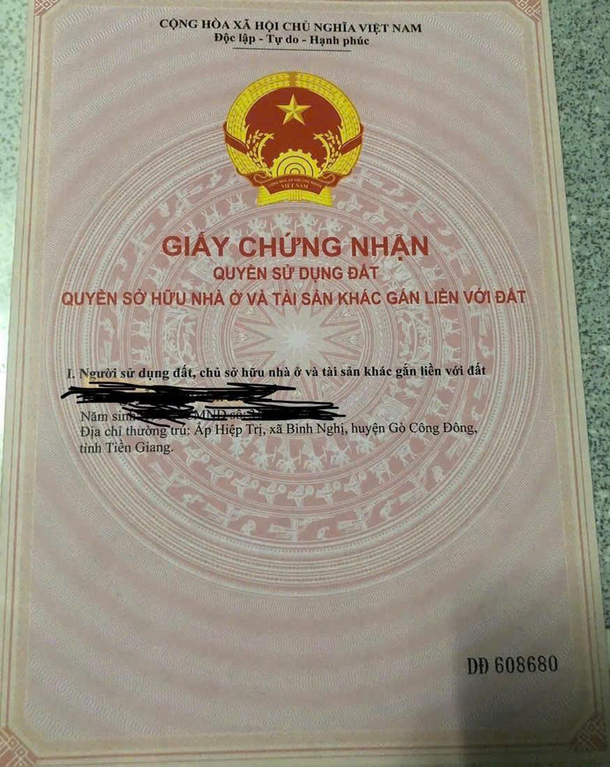 Cần Bán 673.7m2 Đất Mặt Tiền Bê Tông Đường Số 1, Huyện Gò Công Đông, Tiền Giang.2459200