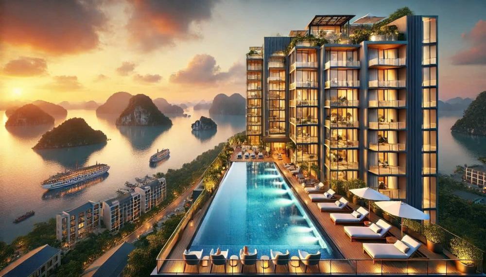 Căn hộ  tòa khách sạn Sky M, đường Hoàng Quốc Việt, Hạ Long, view vịnh Hạ Long sở hữu lâu dài,  giá chỉ 2 tỷ.2590635