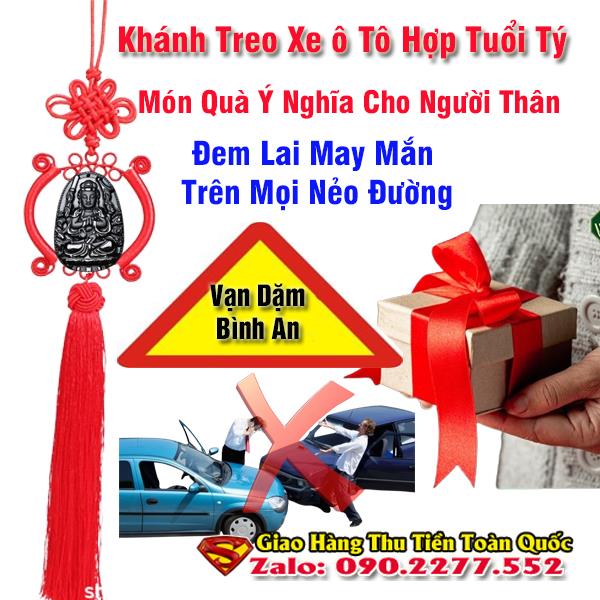 Muốn lái xe an toàn nên treo khánh treo phật bản mệnh trên xe ô tô tuổi Đinh Tỵ 1977 đá tự nhiên giá chỉ 300k1641904