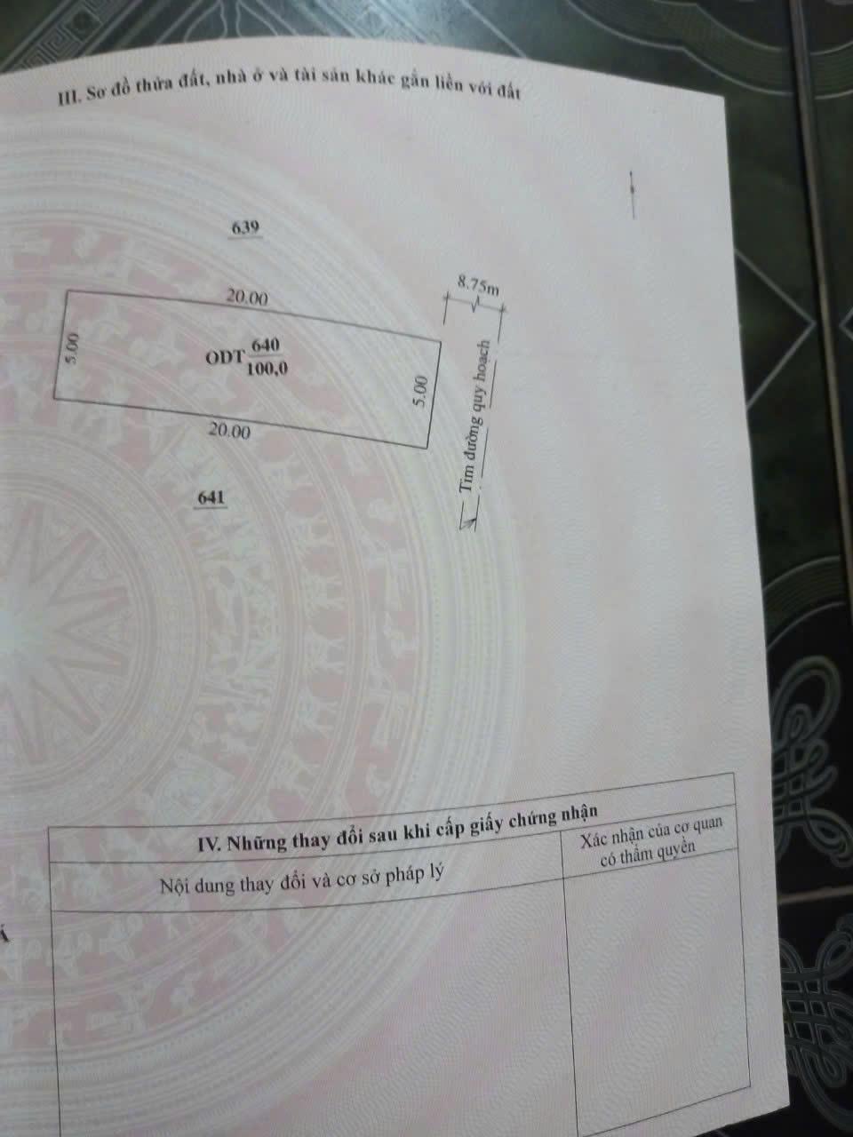 ĐẤT ĐẸP - GIÁ TỐT - Chính Chủ Bán Lô Đất 100m2 (mặt tiền 5m), Phường Quảng Thắng, TPTH, Thanh Hóa2020895