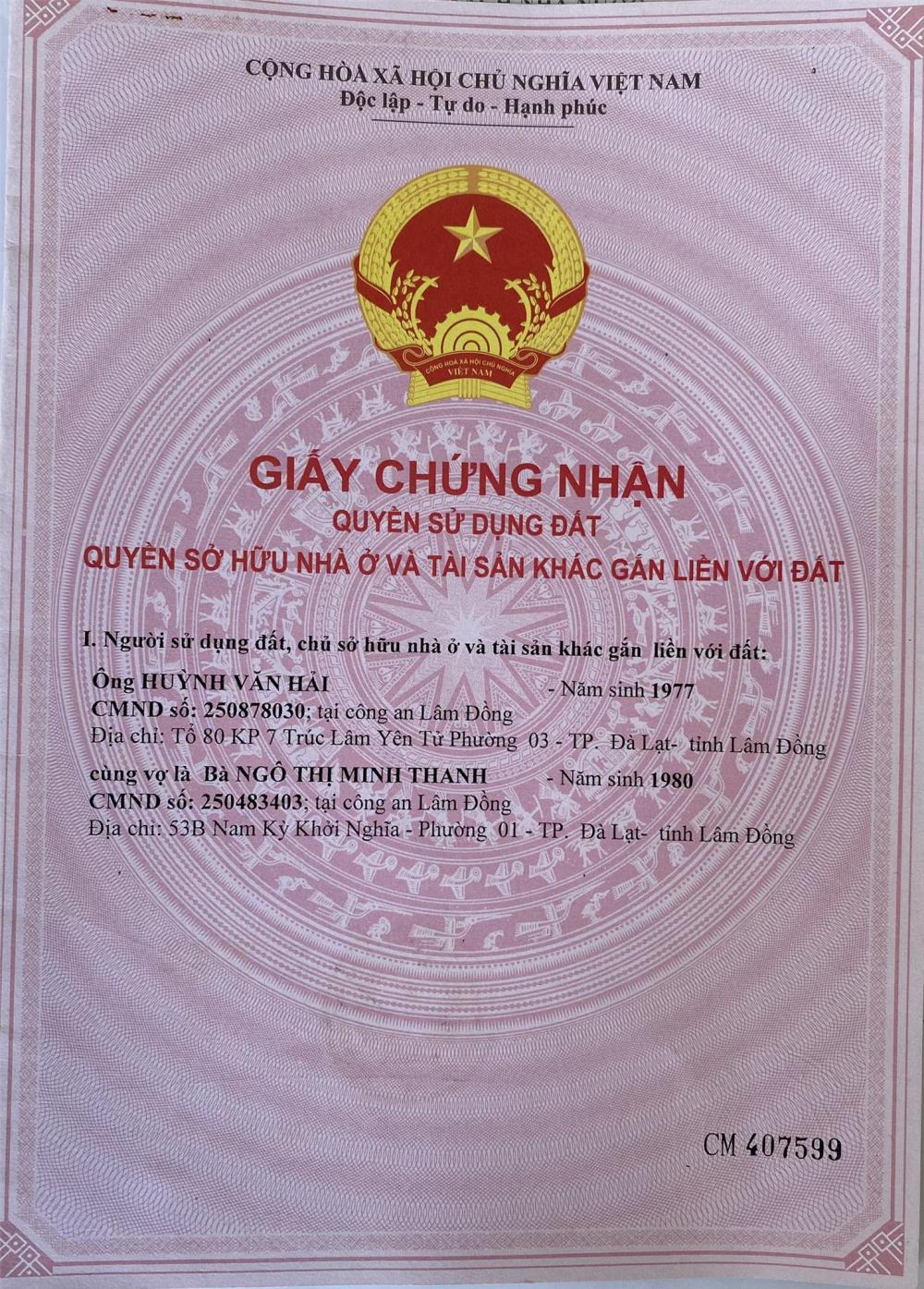 CHÍNH CHỦ CẦN BÁN NHANH căn hộ chung cư Ngô Quyền Tại TP Đà Lạt, Lâm Đồng706868