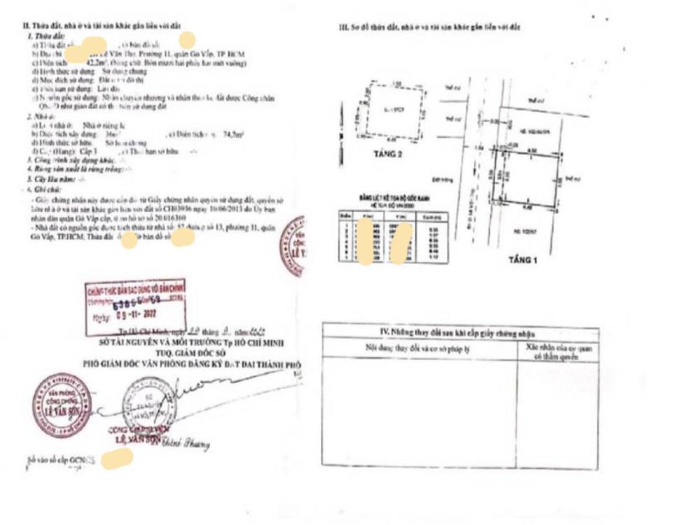 Bán nhà Lê Văn Thọ P. 11 Quận Gò Vấp, 2T, giá giảm còn 4.x tỷ1482061