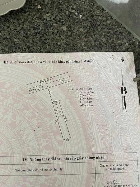 • HÓT ! CHÍNH CHỦ CẦN BÁN ĐẤT TRUNG TÂM HÀNH CHÍNH QUỐC LỘ 1A HÀM TÂN - BÌNH THUẬN - 400 TRIỆU / M NGANG1952914