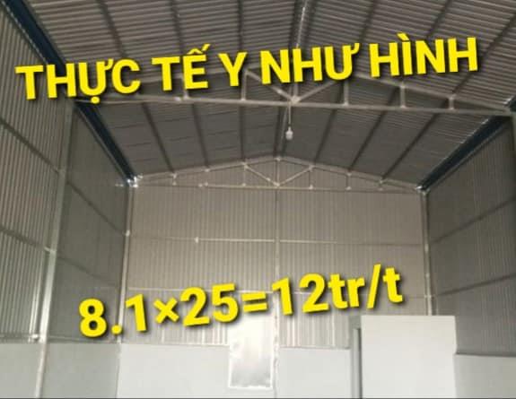 Nhà Cho thuê 8,1 x 25 = 12tr/t Vĩnh Tân Tân Uyên Bình Dương2001221