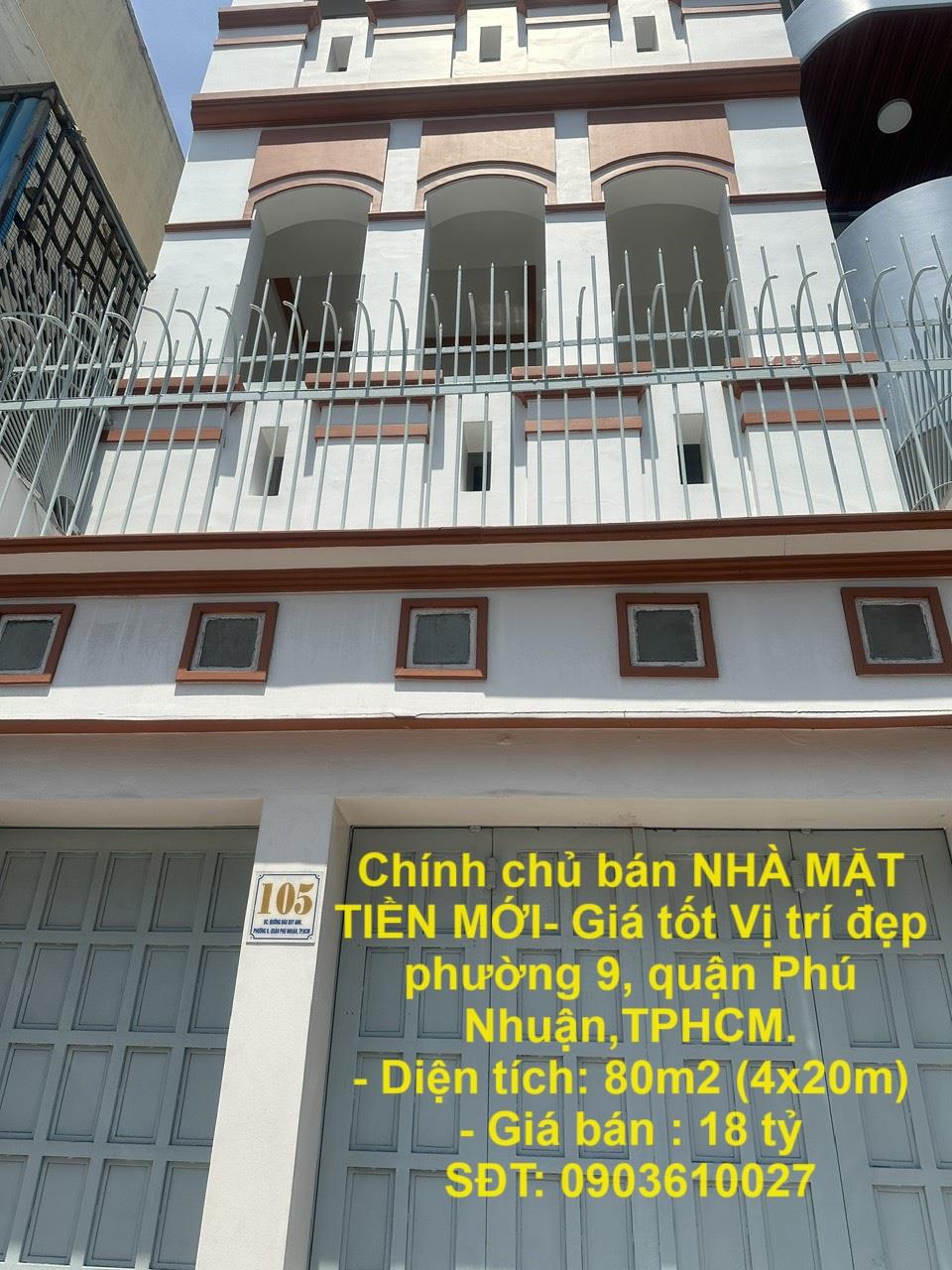 Chính chủ bán NHÀ MẶT TIỀN MỚI- Giá tốt Vị trí đẹp phường 9, quận Phú Nhuận,TPHCM.1936163