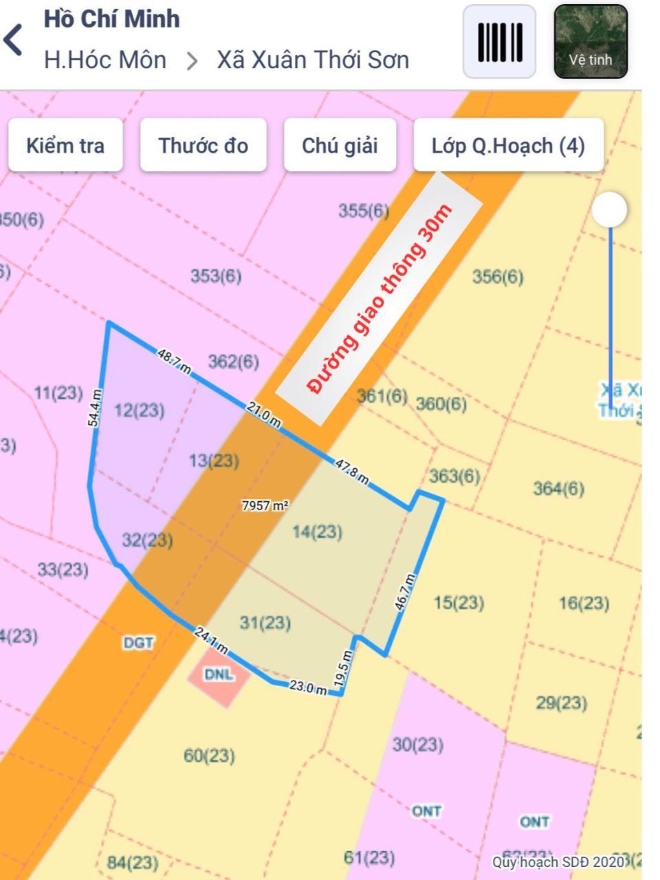 Đất MT Dương Công Khi HM, 7908m2, 70x130m, Đ.8m chỉ 4x tỷ1962348