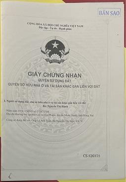 Chính chủ cần bán nhà đất Xã Đại Phước, Huyện Nhơn Trạch, Tỉnh Đồng Nai.2037145