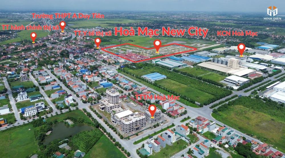 Quỹ hàng độc quyền dự án KĐT Hòa Mạc New City giá chỉ 19tr/m DT 100m2 sổ đỏ từng lô1548823