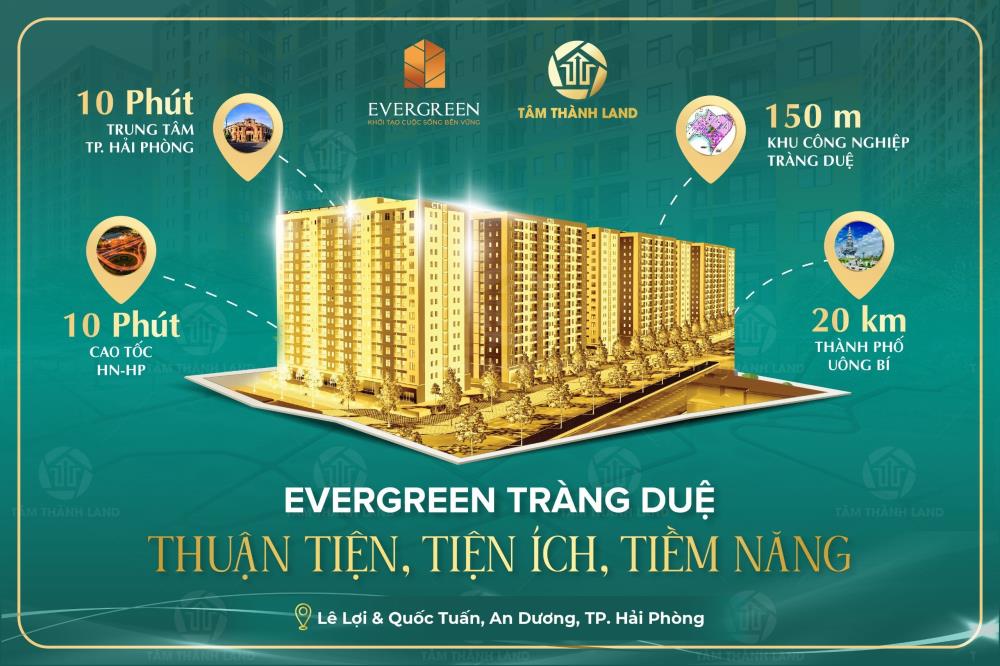 Dự án Evergreen Tràng Duệ có vị trí nằm tại trung tâm khu đô thị KĐT Seoul Ecohome Tràng Duệ, Hải Phòng1919245