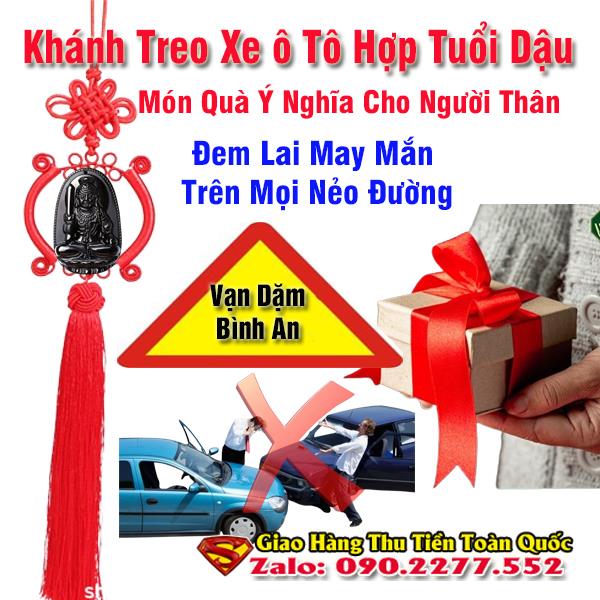 Muốn gặp may mắn khi lái xe thì nên treo khánh treo xe ô tô tuổi Kỷ Dậu 1969 đá tự nhiên giá chỉ 300k1722452