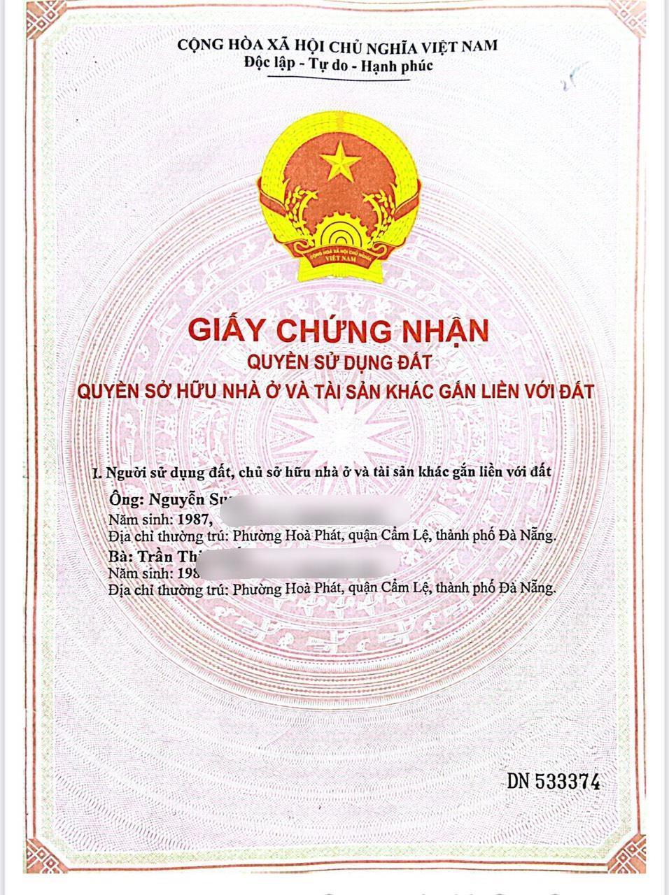 Chính Chủ Cần Bán Nhà Kiệt 915 Đường Tôn Đản, Phường Hòa Phát, Quận Cẩm Lệ, Đà Nẵng1787391